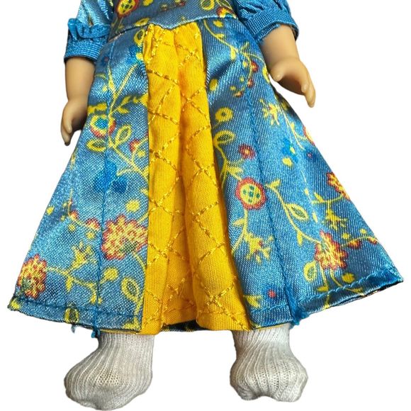 American Girl Mini Doll 6" Small Felicity Merriman Green Eyes Blue Dress - Picture 7 of 15